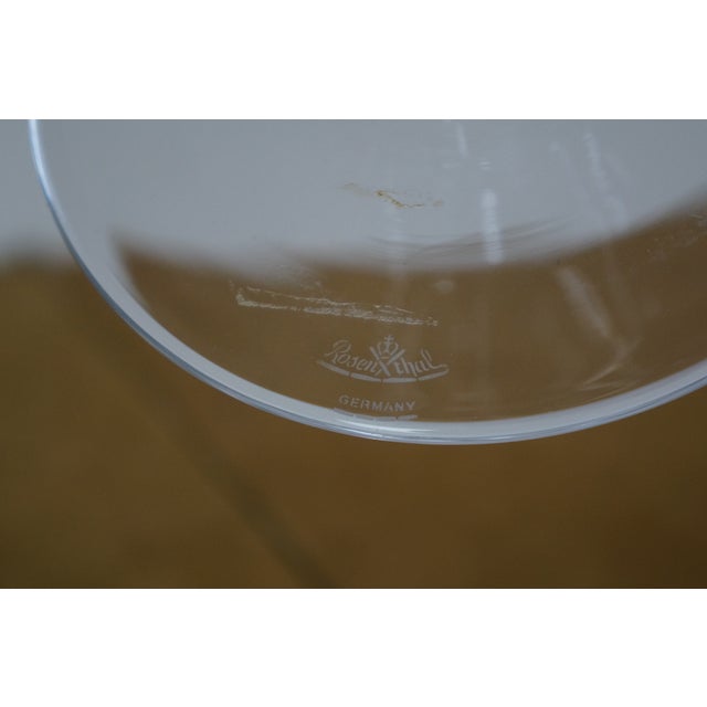 Late 20th Century Rosenthal German Crystal Glass Centerpiece Pedestal Bowl Compote Riser For Sale - Image 12 of 12