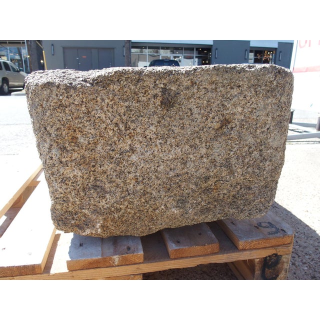 Stone Gray Antique Carved Granite Farm Trough From Normandy, France, 19th Century For Sale - Image 8 of 11