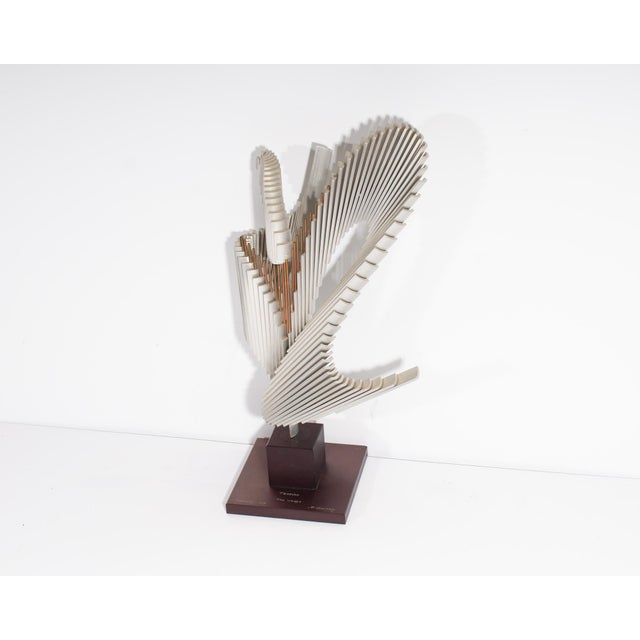 Contemporary 1979 “Tension, the Wedge” Abstract Metal Sculpture By For Sale - Image 3 of 10