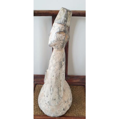 Han Dynasty Artist, Seated Dignitary, Stone, 206 BCE - 220 CE For Sale - Image 6 of 7