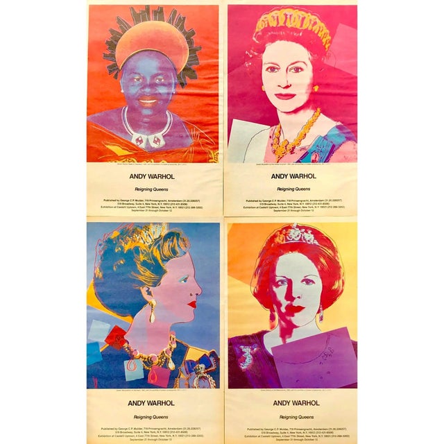 Vintage original advertisements for Warhol Queens at Leo Castelli gallery. Set of 4 individual pieces. Approximately 11x17...