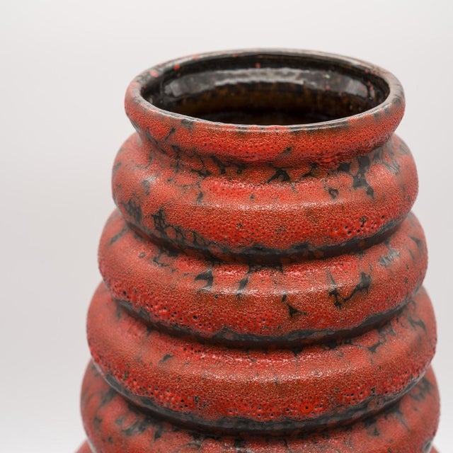 Mid-Century Modern Mid-Century Floor Vase from Scheurich Keramik, West Germany, 1970s For Sale - Image 3 of 6