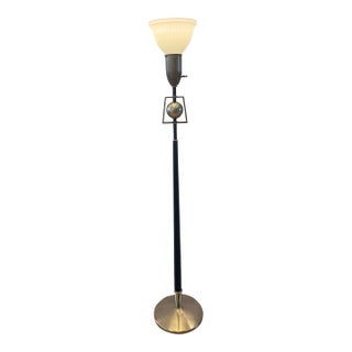 Rare 1950s Mid-Century Modern Rembrandt Torchiere Floor Lamp For Sale
