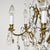 Glass Vintage Brass and Crystal Chandelier 5 Light Baroque Rococo Revival Made in Sweden For Sale - Image 7 of 18
