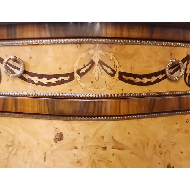 Yellow 1920s Antique or Near-Antique French Style Cabinet - Refinished For Sale - Image 8 of 12