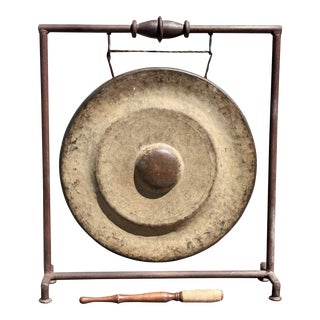 Antique Bronze Zen Monastery or Dinner Gong For Sale