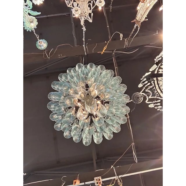 2000 - 2009 Murano Saddle Waterfall Chandelier For Sale - Image 5 of 5