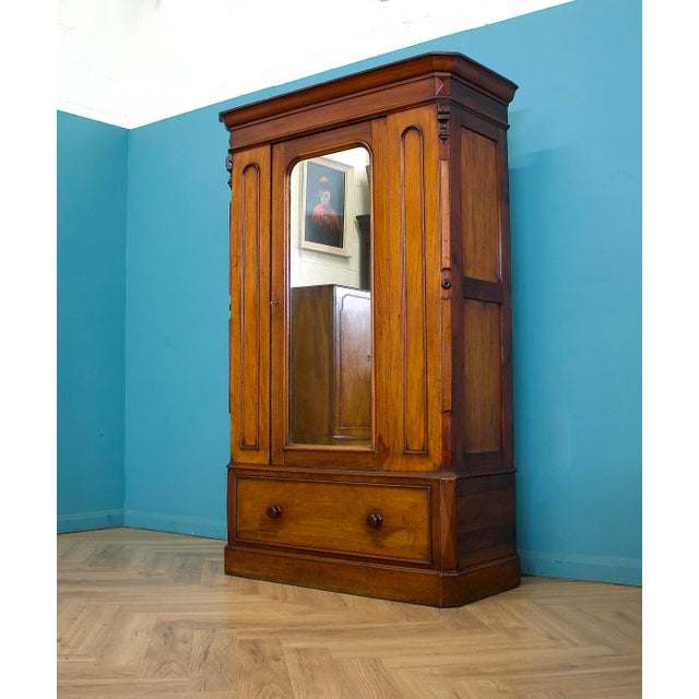 Antique Victorian Wardrobe in Mahogany, 1880s For Sale - Image 4 of 11