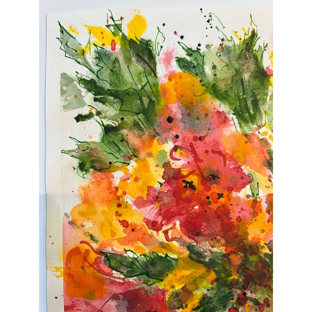 Original watercolor painting on paper of “Blue vase” . Approximately 11x14 inches, unframed.