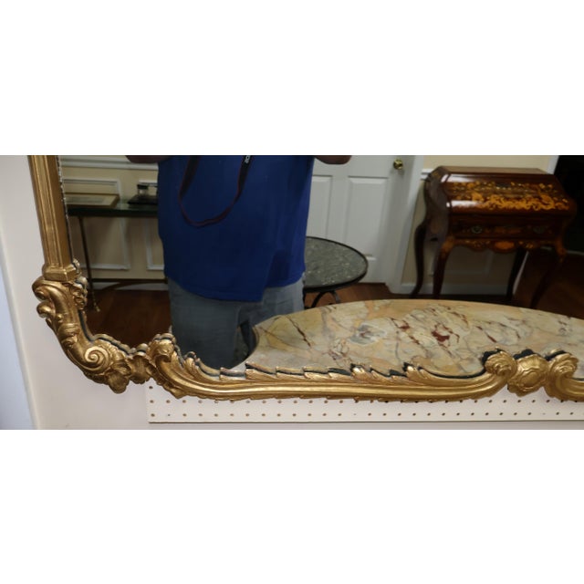 French Excellent Quality French Style Gold Gilt Wood Mirror Attributed to LaBarge For Sale - Image 3 of 8