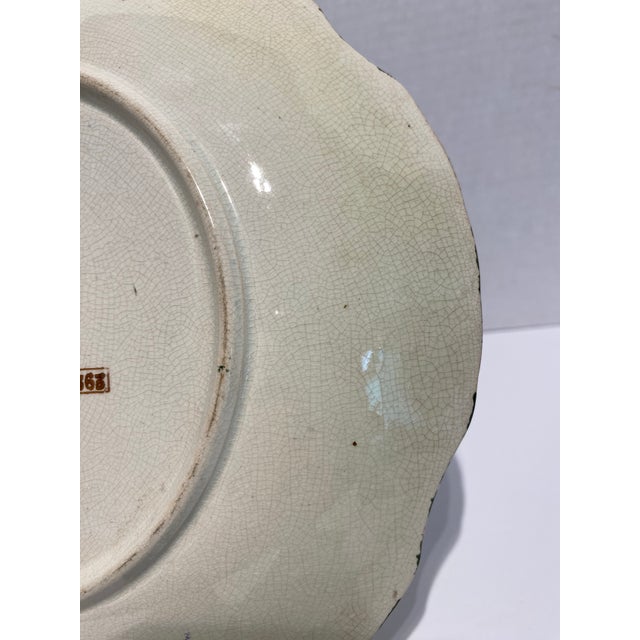 Antique British Poppy Decorative Plate For Sale - Image 6 of 8