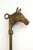 English Equestrian/Horse Shoe Horn/Unlaqured Brass For Sale - Image 4 of 4