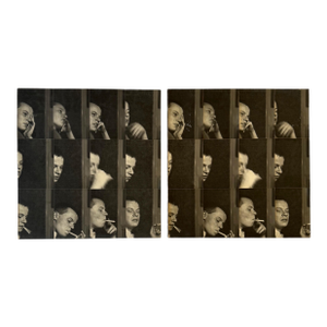 Gerry Hunt (1927 - 2023), 'William' Set of 2 Photographical Works Mounted on Wood Panels, Uk 1979, Framed