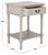 Spritely Home Whitney 1 Drawer Accent Table in Greige For Sale - Image 4 of 11