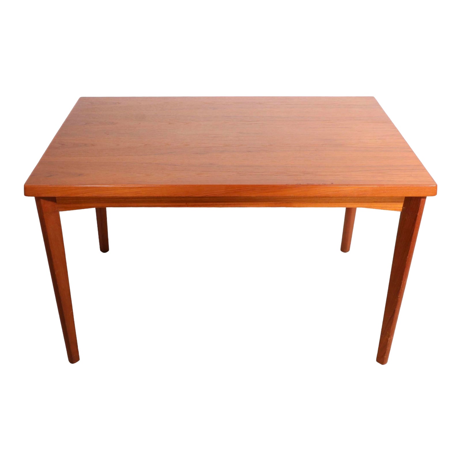 Danish Modern Mid Century Dining Table With Pull Out Leaves Att. To