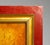 Signed Phyllipa, Maasai Herder Oil Painting, Red & Ochre For Sale - Image 4 of 8