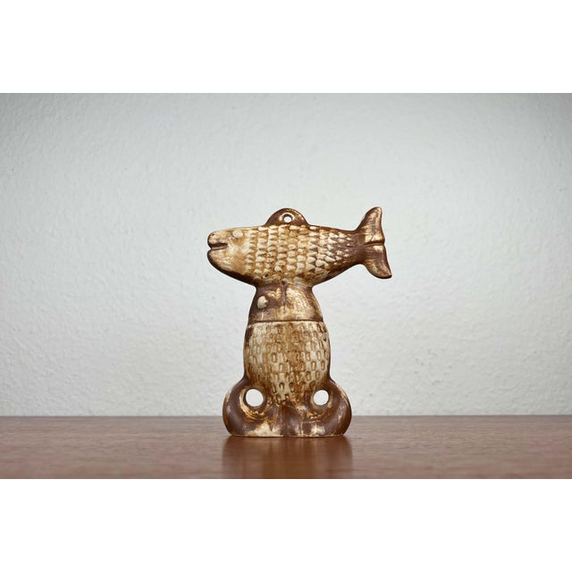 Mid-Century Modern Danish Studio Pottery Decorative Fish Hanger by Haico Nitzsche for Søholm, 1960s For Sale - Image 18 of 18