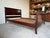 English 1970s Vintage Drexel Traditional Mahogany Queen Size Sleigh Bed Frame For Sale - Image 3 of 13