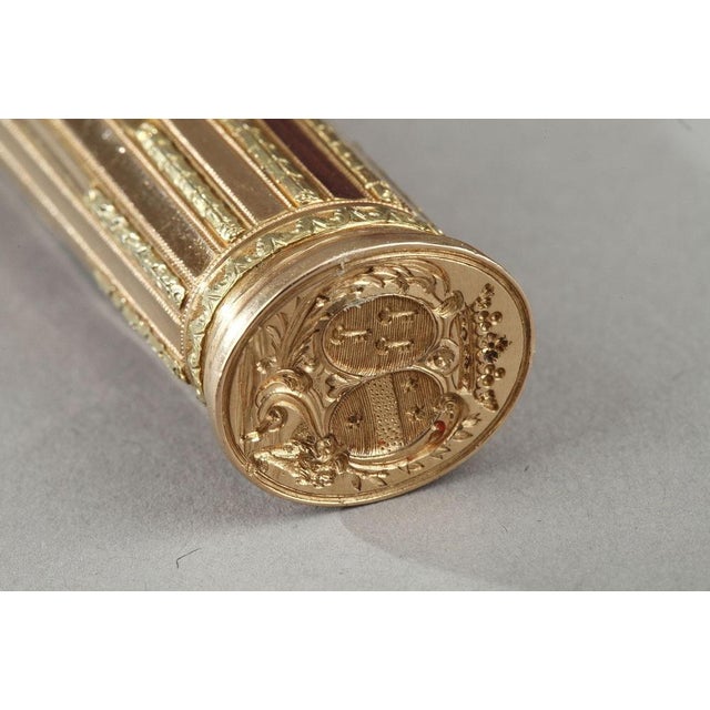 Gold 18th Century Gold Sewing Box with Wax Case For Sale - Image 8 of 16