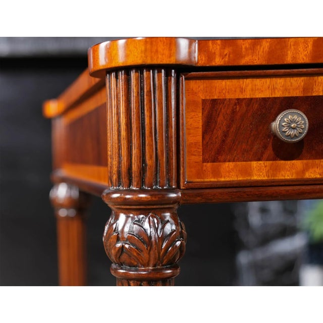 Wood Traditional Square Mahogany End Table For Sale - Image 7 of 10