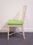 Late 20th Century Drexel / Champion International Hollywood Regency Ivory Faux Bamboo Accent Side Chair W. Lime Green Upholstered Seat 752-811 For Sale - Image 5 of 11