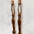 Mid-Century Scandinavian Hand-Carved Candlesticks, 1960, Set of 2 For Sale - Image 4 of 6