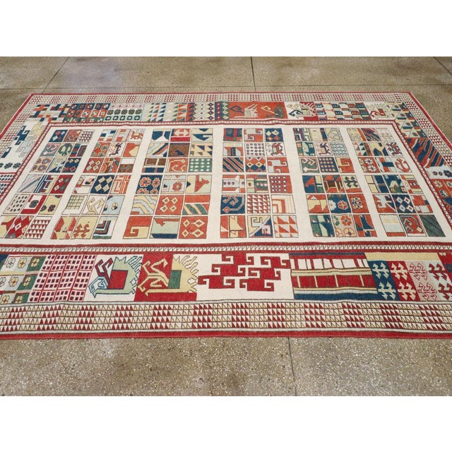 Galerie Shabab Collection Mid-20th Century Turkish Anatolian Accent Rug For Sale - Image 4 of 8