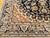 Vintage Persian Nain Area Rug, Hand-Knotted Wool & Silk, Floral Pattern, 4x6, Navy & Ivory For Sale - Image 17 of 18