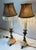 Vintage Art Nouveau Bronze Figural and Shell Lamps- A Pair For Sale In Dallas - Image 6 of 9