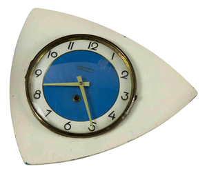 Vintage Plastic Wall Clock, Italy, 1970s