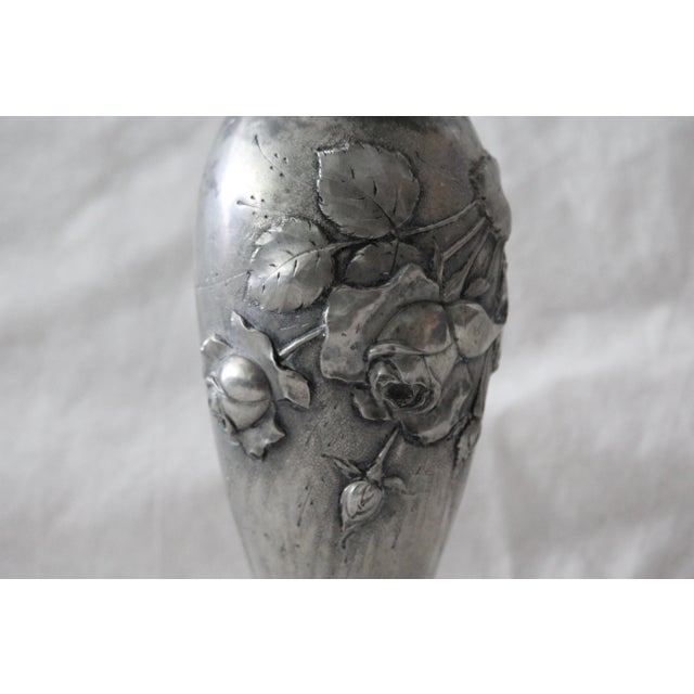 Flower Vase with Roses Decoration, 1920s For Sale - Image 14 of 15