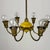 Vintage Italian Six-Arm Brass Chandelier, 1940s For Sale - Image 9 of 10