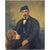 Giuseppe Penuti, Portrait of a Man with a Pointer Dog, 1868, Oil on Canvas For Sale - Image 11 of 11
