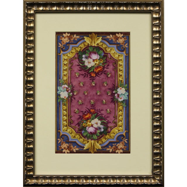 "Aubusson Floral Rug" For Sale