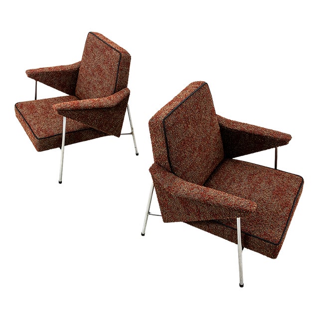 Vintage Bat Armchairs, Poland, 1960s, Set of 2 For Sale