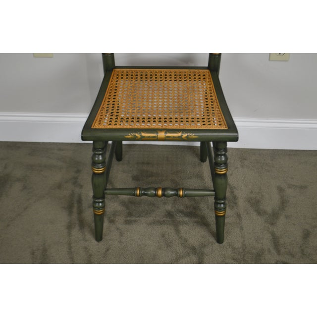 Hitchcock Thomas Jefferson Monticello Limited Edition Painted Pair Chairs (A) For Sale - Image 10 of 11