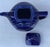 Vintage Hall Cobalt and Silver Teapot - Model 0543p 6 Cup For Sale - Image 16 of 16