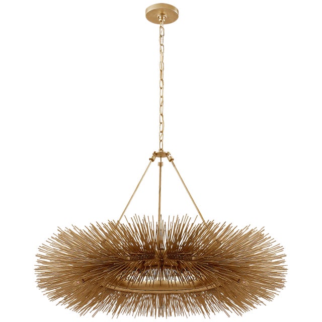 Strada Ring Chandelier in Gild Designer: Kelly Wearstler Canopy: 5.5" Round Mounting: Chain Shade Detail: No Option...