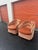 1980s Mid Century Modern Swivel Barrel Tufted Club Lounge Chairs For Sale - Image 5 of 11
