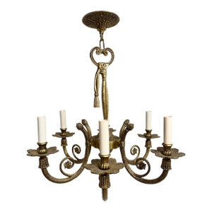 Brass Tassel Chandelier