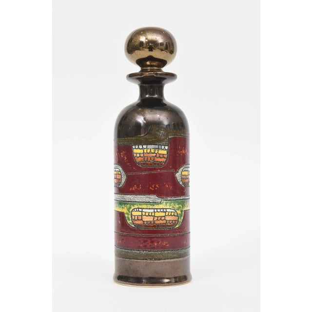 Abstract Glazed Ceramic Object Decanter by Vega, 1970's For Sale - Image 4 of 12