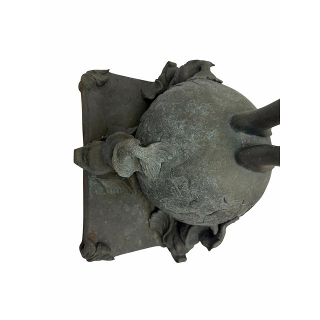 Late 20th Century Vintage 30” Patinated Bronze "Pan of Rohallion" Sculpture After Frederick MacMonnies For Sale - Image 5 of 8