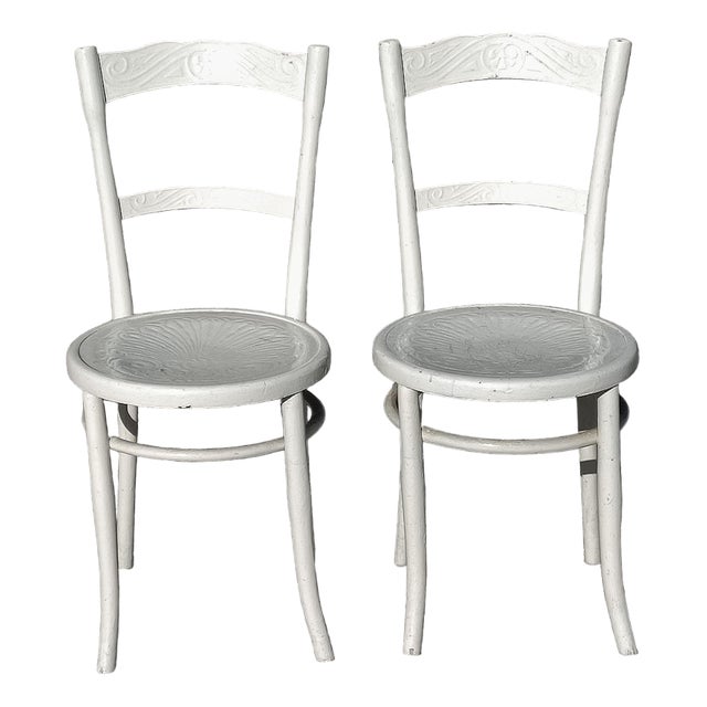 White Chairs, 1930s, Set of 2 For Sale
