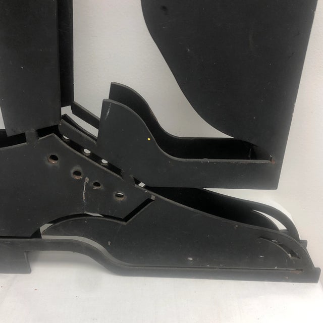 1940s 1940 English Iron Shoe & Bootmaker Trade Sign For Sale - Image 5 of 12