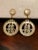 Ivory Vintage Japanese Mother of Pearl Dangle Earrings - 2 Pieces For Sale - Image 8 of 9