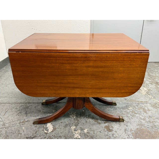 Duncan Phyfe Style Drop Leaf Dining Table, Vintage For Sale In San Francisco - Image 6 of 12