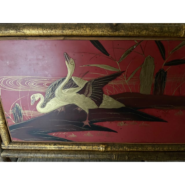 Small Lacquered Sewing Box, 1890s For Sale - Image 3 of 9