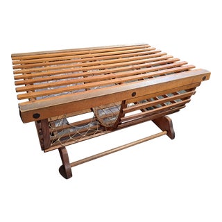 Antique Wooden Lobster Trap, as a Coffee Table For Sale