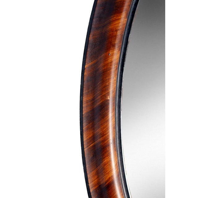 Antique Oval Wood Wall Mirror For Sale - Image 11 of 11