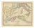 Hannibal's Campaign Map from Wilkinson, London, 1817 For Sale